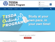 Tablet Screenshot of e-tesda.gov.ph